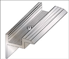 Endeklemme 70 mm Solcelleanlæg Samlingsskinne,alu skinne,alu samlingsskine,aluminium samlingsskinne