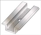 Mellemklemme 70 mm Solcelleanlæg Notmøtrik,alu notmøtrik,aluminium notmøtrik